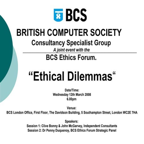 BCS ethical dilemmas
