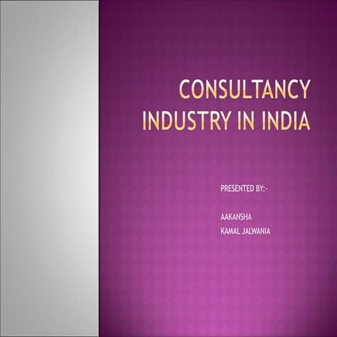 Consultancy industry in india (1)