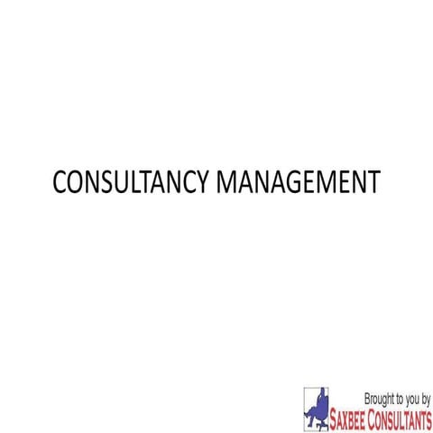Consultancy management
