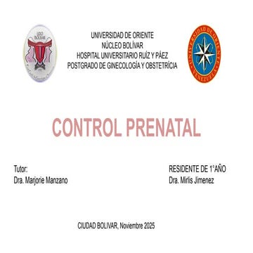 Comprehensive Prenatal Care: Guidelines, History, and Monitoring | PPTX