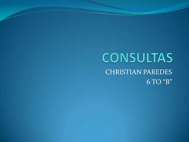 Consultas