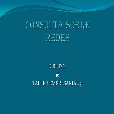 Consulta sobre redes 