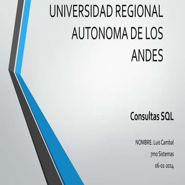 Consultas sql