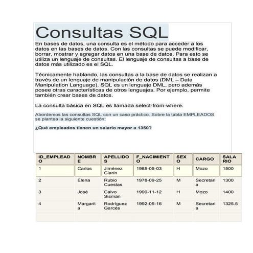 Consultas sql