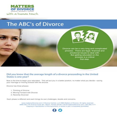 ABC`s of Divorce