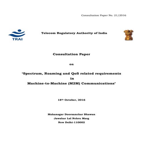 Consultation paper m2_m _18_october_2016