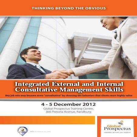 Integrated External and Internal Consultative Management Skills