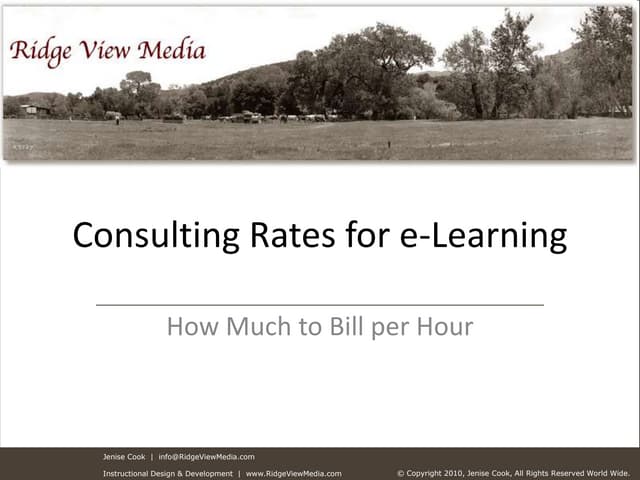 Hourly Rate for Independent Consult...