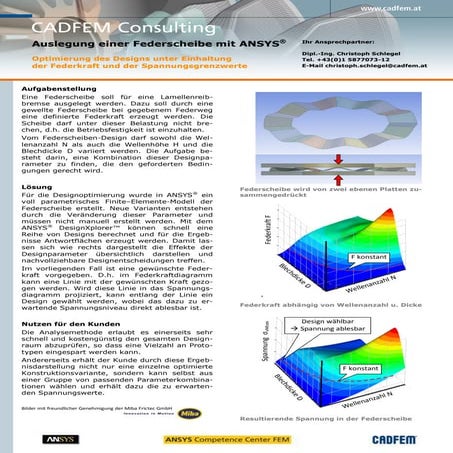 Auslegung einer Federscheibe mit ANSYS