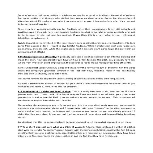 Consulting pitch – win big contracts