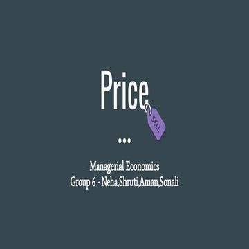 Price and types of market