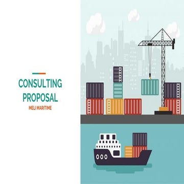 Consulting Proposal for Mel Marine - Liner Shipping Market