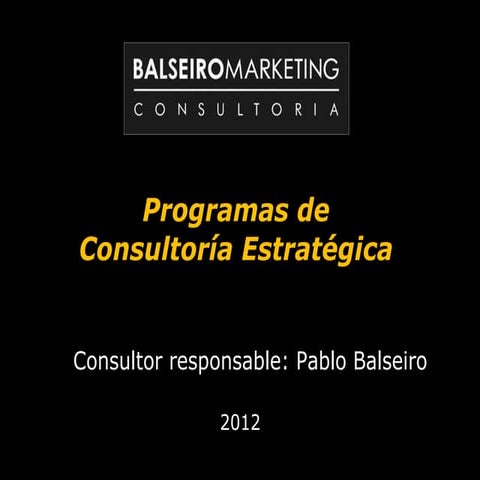 Consultoria Estratégica 2012 BM