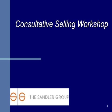 Consultative Selling Workshop