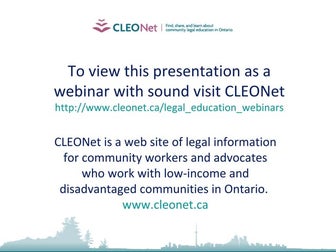 Consumer and Credit Reporting Webinar Powerpoints