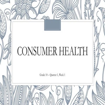 Consumer-health-Q1-W1.pptx