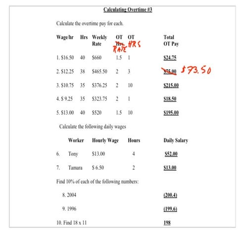 Consumer Math Slides October 10, 2007