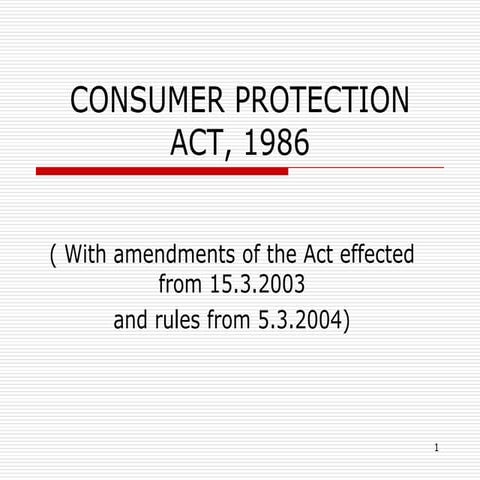 Consumer protection-act-19861