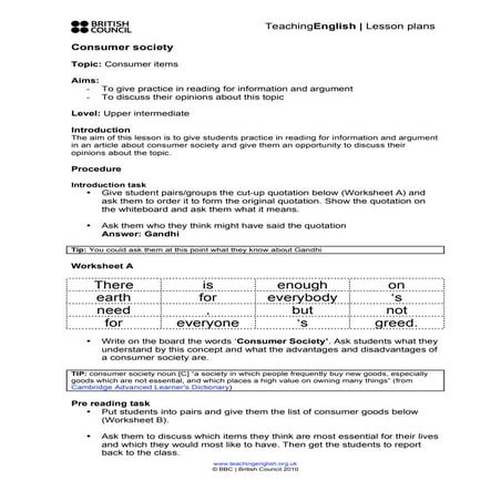 Consumer society-lesson-plan 0