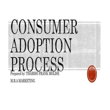 Consumer adoption process