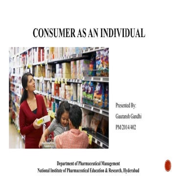 Consumer as an individual