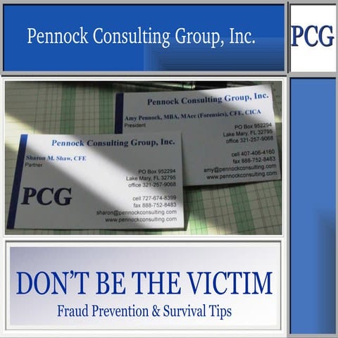 Fraud Prevention Basics for Consumer