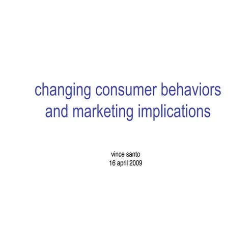 Consumer Behavior