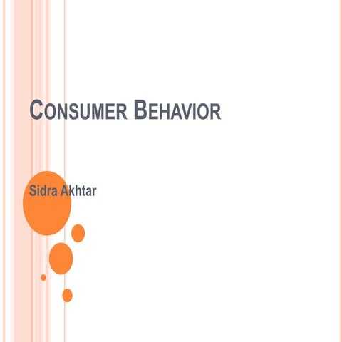 Consumer Behavior.