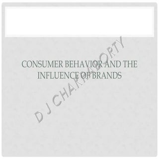 Consumer behavior and the influence...