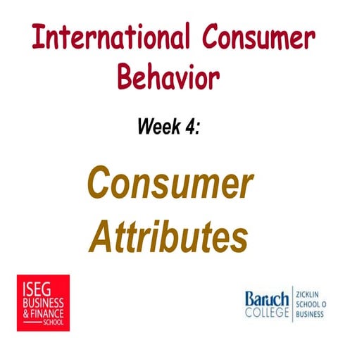 Consumer behavior week4_attributes