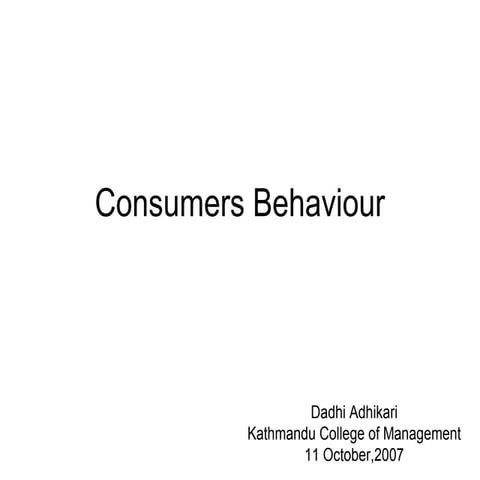 slide of Consumer behaviour f