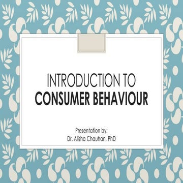 Introduction to  Consumer Behaviour.pptx