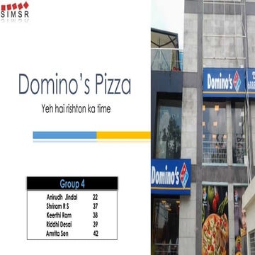 Consumer behaviour_Dominos Pizza