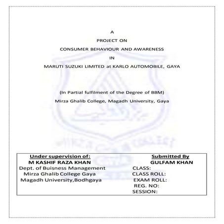 Consumer behaviour final copy 1   copy