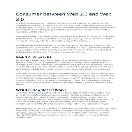 Consumer between Web 2.0 and Web 3.0.pdf