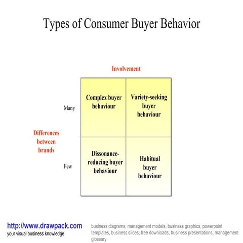 Consumer buyer behavior business diagram