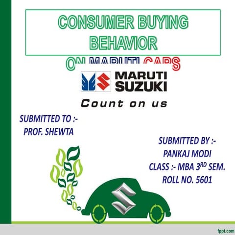 Consumer buying behaviour