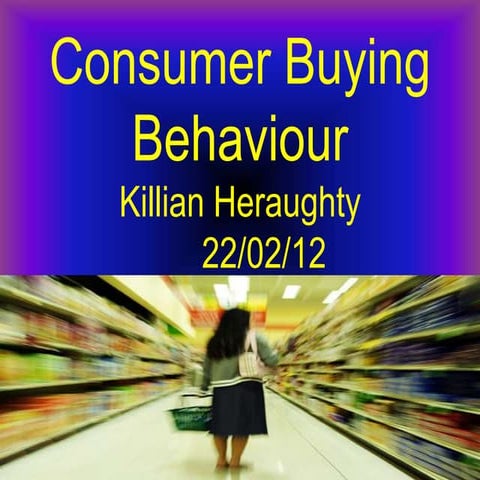 Consumer buying behaviour