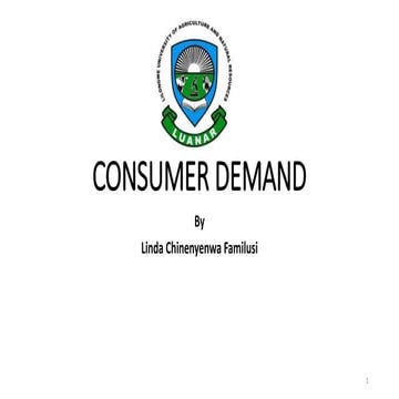 Consumer Demand 