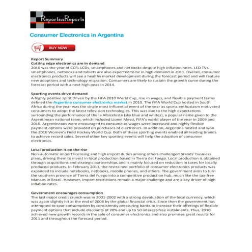 Consumer Electronics in the US | PDF