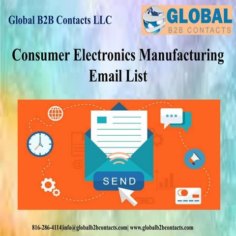 Consumer electronics manufacturing email list
