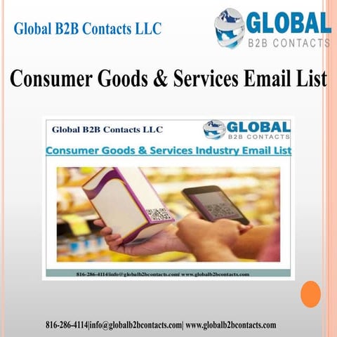 Consumer goods &amp; services email list