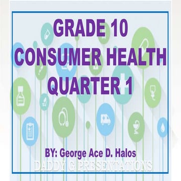 CONSUMER HEALTH | PPT