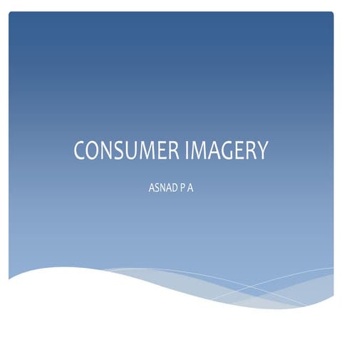 Consumer imagery