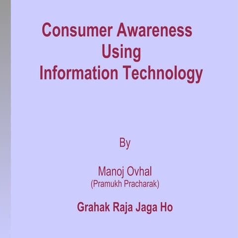 Consumer it | PPT