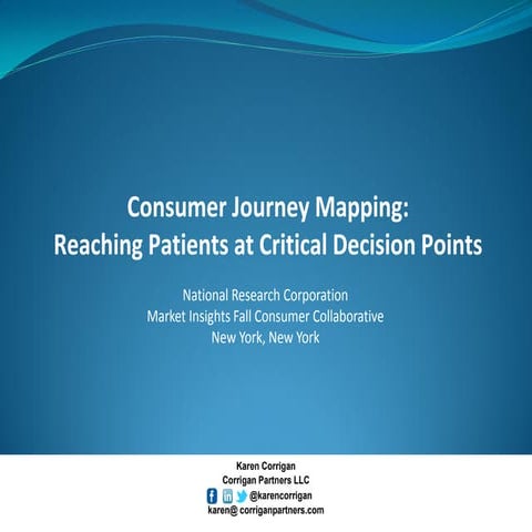 Consumer Journey Mapping: Reaching Patients at Critical Decision Points