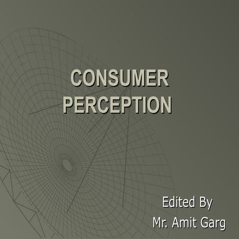 Consumer perception