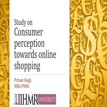 Consumer perception towards online shopping
