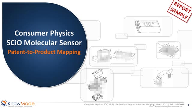 Consumer Physics SCiO Molecular Sensor Patent-to-Product Mapping Sample