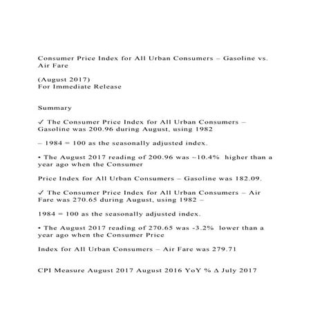 Consumer Price Index for All Urban Consumers – Gasoline vs. Ai.docx